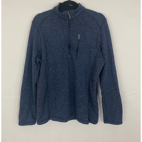 Woolrich Men’s Quarter-Zip Fleece Pullover - Size Large - Picture 1 of 5